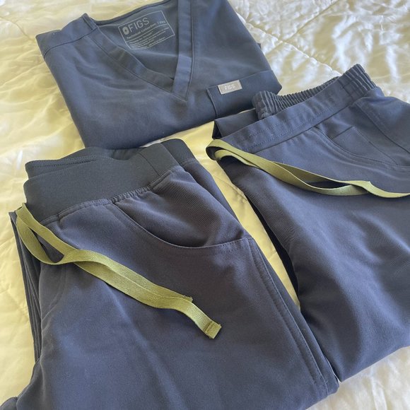 Figs Other Figs Kade Cargo Scrub Pants Petite Xs Quiet Navy Poshmark